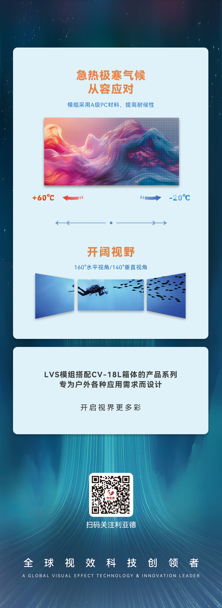 ag尊龙平台高质量户外全彩显示产品：LVS系列与CV-18L系列