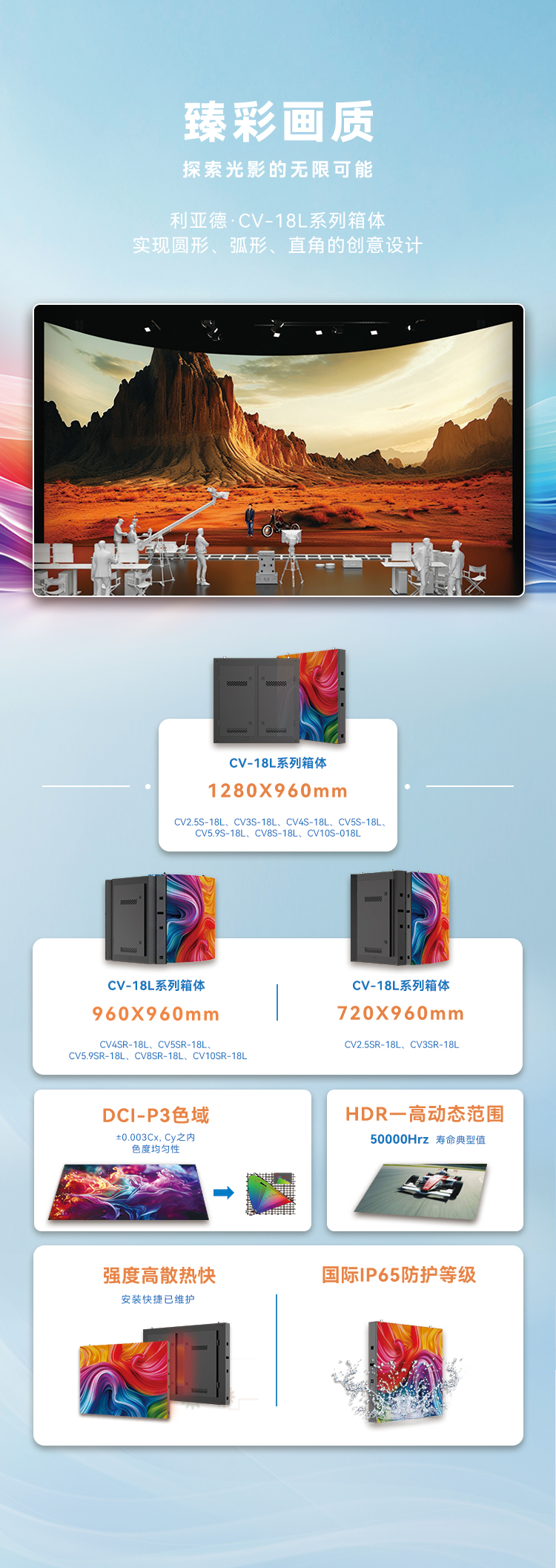 ag尊龙平台高质量户外全彩显示产品：LVS系列与CV-18L系列